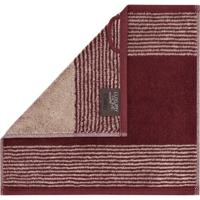 Cawö Cawö Two-Tone Gezichtsdoekje 30x30 bordeaux