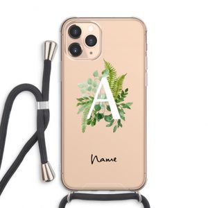 Green Brush: iPhone 11 Pro Max Transparant Hoesje met koord