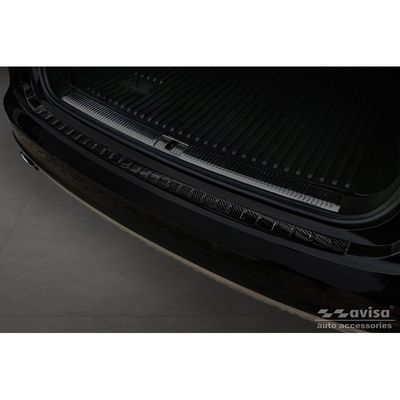 Echt 3D Carbon Bumper beschermer passend voor Audi A6 Allroad 2012-2018 'Ribs' AV249296