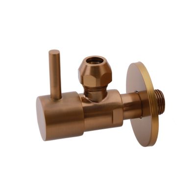 Hoekstopkraan BWS Karsten Minimal 3/8" x 3/8" Of Knel 10 mm Geborsteld Brons Koper