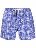 PENINSULA SWIMWEAR short de bain à imprimé graphique - Bleu