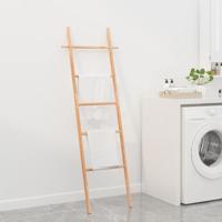 VidaXL Handdoekenladder 170 cm massief walnotenhout VidaXL Handdoekenladder 170 cm massief walnotenhout