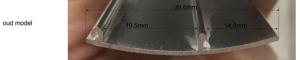 Xellanz aluminium afdekstrip 200cm wandprofiel type 1 (oud)