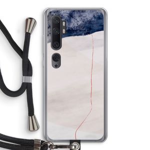 Stone White: Xiaomi Mi Note 10 Pro Transparant Hoesje met koord