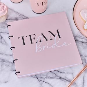 Gastenboek &apos;Team Bride&apos; Roze