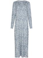 Lang fleece nachthemd speelse strepen