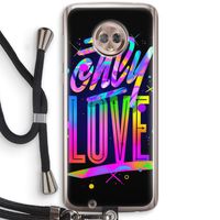 Only Love: Motorola Moto G6 Transparant Hoesje met koord