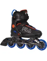 Fila X 2.0 C Verstelbare Inline Skate (zwart / Blauw / Oranje) L (37-40) Zwart / Blauw / Oranje