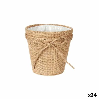 Lasso 12,5 x 12 x 12,5 cm Bruin Touw Plastic 14 x 12,5 x 14 cm (24 Stuks)