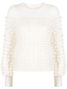 ZIMMERMANN pull Luminosity en maille 3D - Blanc