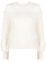 ZIMMERMANN pull Luminosity en maille 3D - Blanc