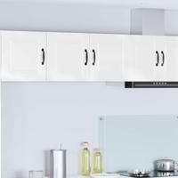 Keukenkast met plank Hoogglans wit 80 x 31 x 40 cm Bewerkt hout