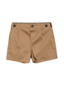 Gucci Kids Web-stripe chino shorts - Tons neutres