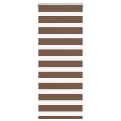 VidaXL Zebra rolgordijn 60x100 cm stofbreedte 55,9 cm polyester bruin