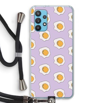 Bacon to my eggs #1: Samsung Galaxy A32 4G Transparant Hoesje met koord