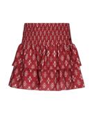 NoBell winter rok meisjes - rood - Nika - smocked, laagjes