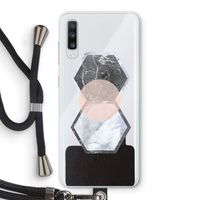 Creatieve toets: Samsung Galaxy A70 Transparant Hoesje met koord