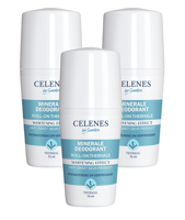 Celenes by Sweden Thermal Whitening Minerale Roll-On Deodorant Multiverpakking