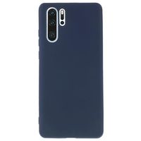 Huawei P30 Pro Anti-Vingerafdruk Matte TPU Case - Donkerblauw