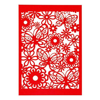 Creativ Company Patroonkarton rood, 10st.