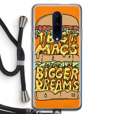 Big Macs Bigger Dreams: OnePlus 7 Pro Transparant Hoesje met koord