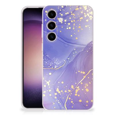 Smartphone hoesje voor Samsung Galaxy S24 Watercolor Paars