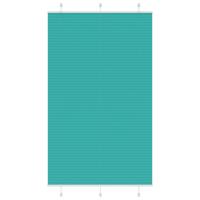 VidaXL Plissé rolgordijn 120x200cm stofbreedte 119,4cm petrol groen