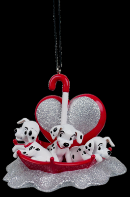 Ornament plastic dalmatiers l7cm - Kurt s adler