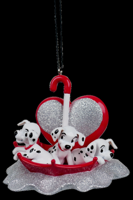 Ornament plastic dalmatiers l7cm - Kurt s adler