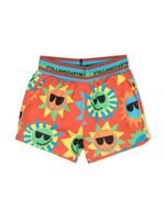 Stella McCartney Kids short de bain à imprimé graphique - Orange - thumbnail