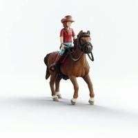 Hannah en Cayenne-figuren, SCHLEICH 42711 Horse Club, 4 jaar