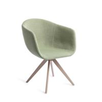 Jesper Home Draaibare Eetkamerstoel 'Yuni' Turn Beige, kleur Jade Emperor
