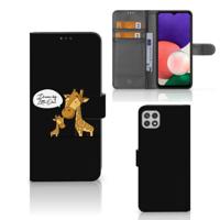 Samsung Galaxy A22 5G Leuk Hoesje Giraffe