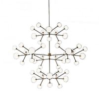 Tooy Nabila 48 Hanglamp - Zwart - Messing