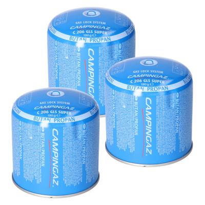 Butaangaspatroon navulling - 3x - 190 gram - voor camping kookpit/kookstel