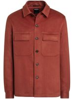 Zegna Alba Oasi cashmere overshirt - Rouge - thumbnail