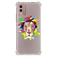 Nokia C32 Stevig Bumper Hoesje Lion Color