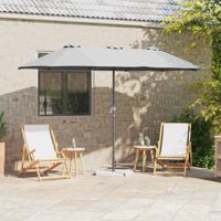 Tuinparasol Zand 380 x 196 x 235 cm Poedergecoat staal