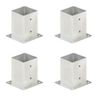 VidaXL Paalankers 4 st 101 mm gegalvaniseerd metaal