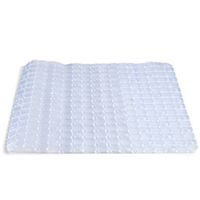 Anti-slip badkamer douche/bad mat transparant PVC 50 x 50 cm - Badmatjes