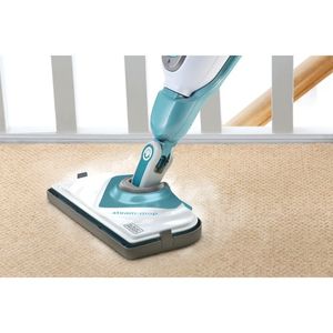 Black & Decker BHSM1610DSM Draagbare stoomreiniger 0,5 l 1600 W Aqua-kleur, Wit