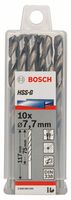 Bosch Accessoires Metaalboren HSS-G, Standard 7,7 x 75 x 117 mm 10st - 2608585505