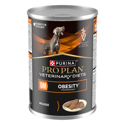Purina Pro Plan Veterinary Diets Canine OM Obesity Management Mouse natvoer hond 400gr