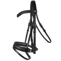 Rossner Shine hoofdstel zwart maat:pony