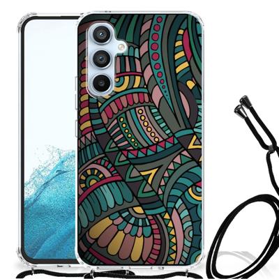 Samsung Galaxy A54 5G Doorzichtige Silicone Hoesje Aztec Samsung Galaxy A54 5G Doorzichtige Silicone Hoesje Aztec
