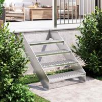 VidaXL Traptrede rooster 70x24x7 cm gegalvaniseerd staal