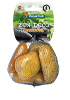 Superfish Zen Pebble Medium Geel 450g - Decoratieve Aquariumstenen voor Harmonie en Balans
