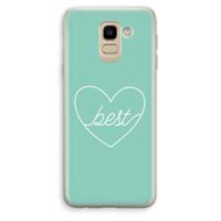 Best heart pastel: Samsung Galaxy J6 (2018) Transparant Hoesje