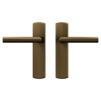 AXA deurkruk Milan met schild Curve brons AXA deurkruk Milan met schild Curve brons