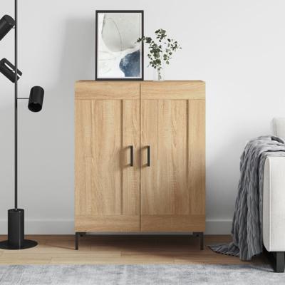 Dressoir 69,5x34x90 cm bewerkt hout sonoma eikenkleurig